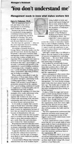 # 27 - Mar 07 - 'You don't understand me'