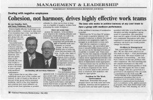 # 4A - May 02 - Cohesion, not harmony, drives highly effective work teams