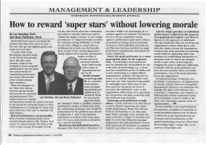 # 5A - June 02 - How to reward 'super stars' without lowering morale