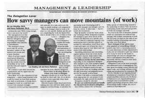 # 7A - Aug 02 - How savvy managers can move mountains (of work)