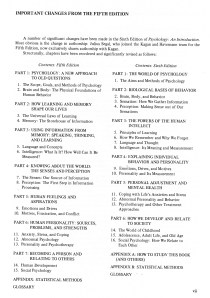 Important Changes From Fifth Edition