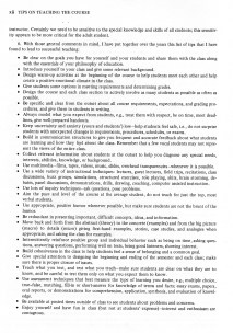 Tips on Teaching the Course (3)