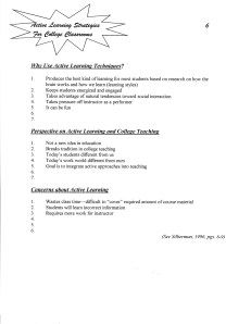 Why Use Active Learning